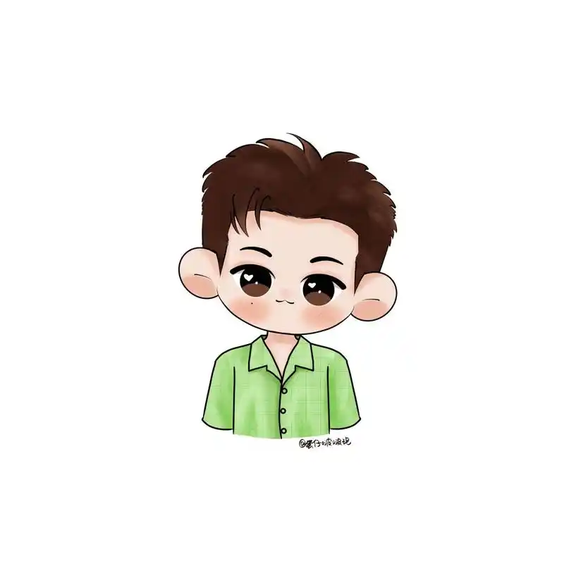 李现多巴胺穿搭q版 夏日清凉多巴胺穿搭