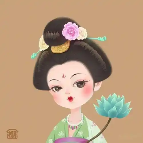 唐风美人头像是微胖女孩的古风缩影嘛