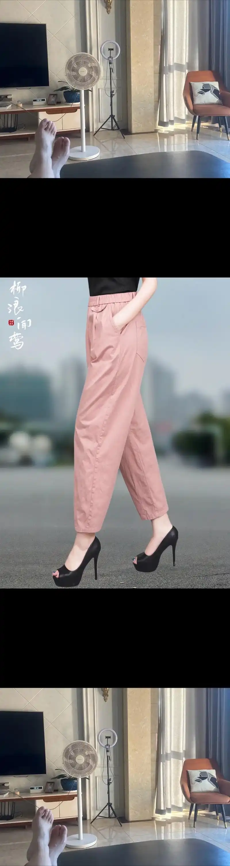 休闲九分裤女小脚哈伦裤!春夏秋三季都能穿的百搭款式