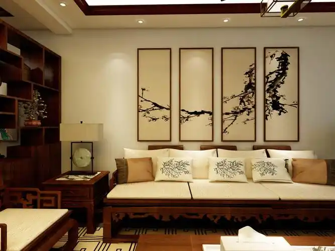 福州古色古香中式三居室装修效果图_众易居装修效果图大全