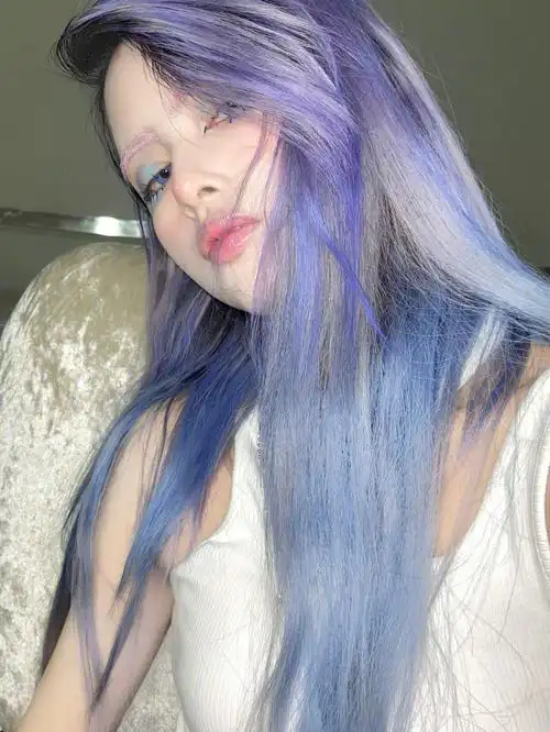 发色分享蓝紫渐变