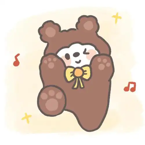 2021年手绘古灵精怪小熊头像