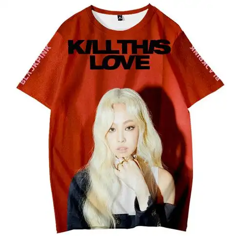 blackpink短袖专辑t恤男女应援周边金智秀打底衫衣服 1 s