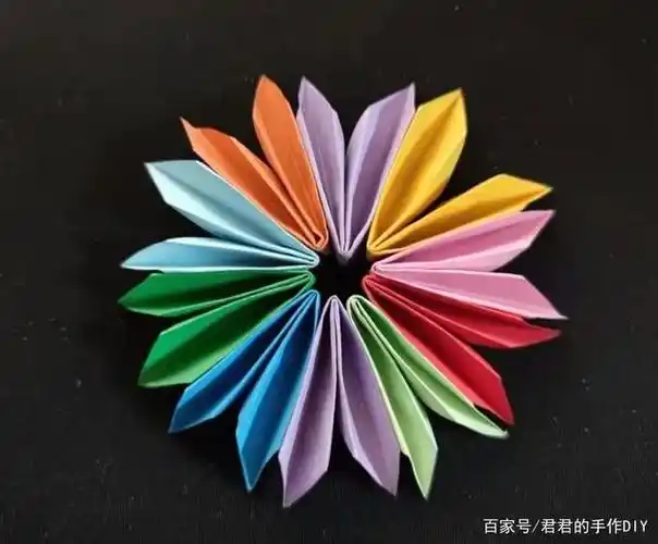 看一遍就能学会的折纸手工七色花,快来找回童年梦想吧!
