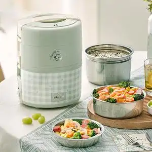 小熊小电饭煲迷你宿舍家用学生便携式蒸米饭锅小型单人电饭锅1人2