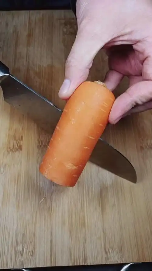 方形胡萝卜简单切法!