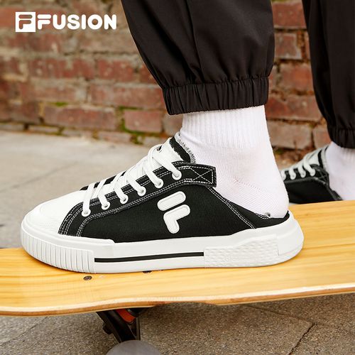 filafusion斐乐潮牌男士帆布鞋2022夏新款一脚蹬情侣鞋休闲鞋男鞋