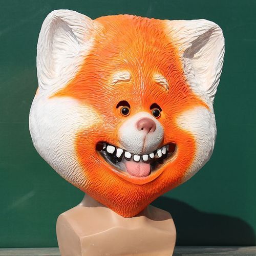 活动角色扮演气氛用品呆呆小熊猫面具 万圣节搞怪动物搞笑头套