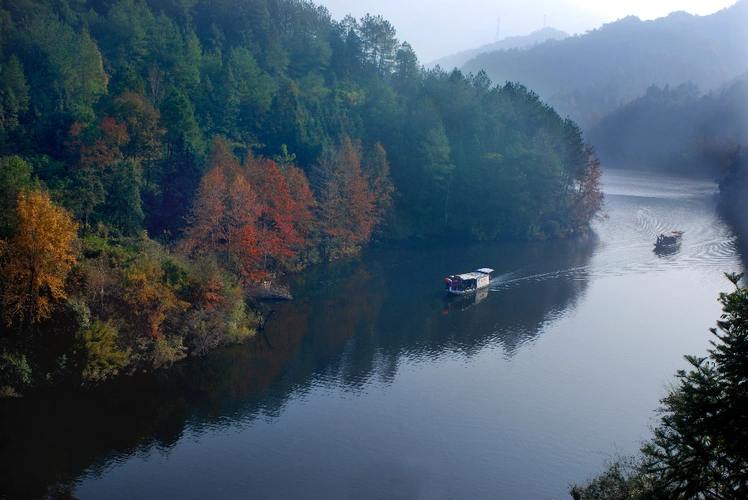 梅州长潭水库景色