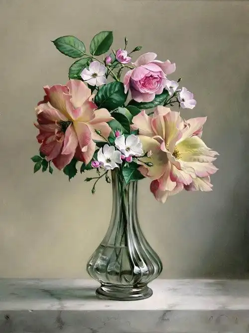 比利时画家pieterwagemans花卉油画作品选集