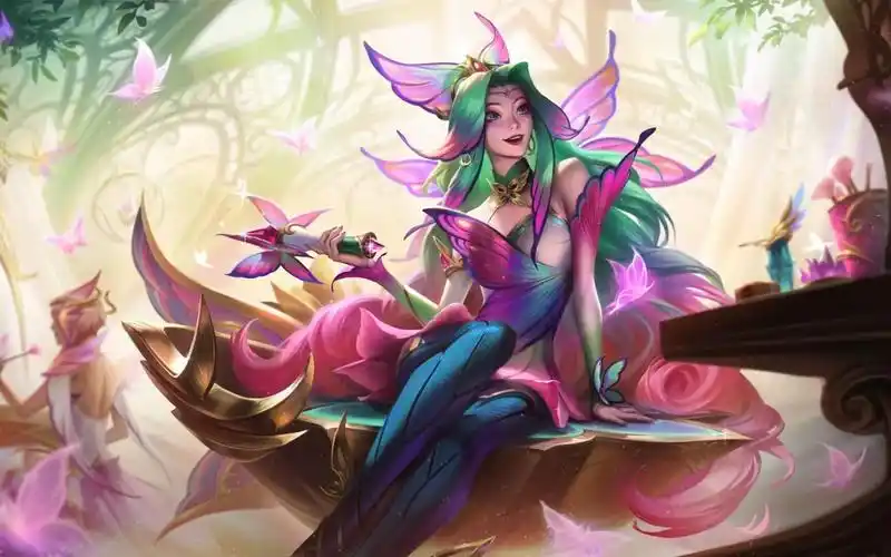 花仙子萨勒芬妮特效展示!!是一款非常漂亮的皮肤!!