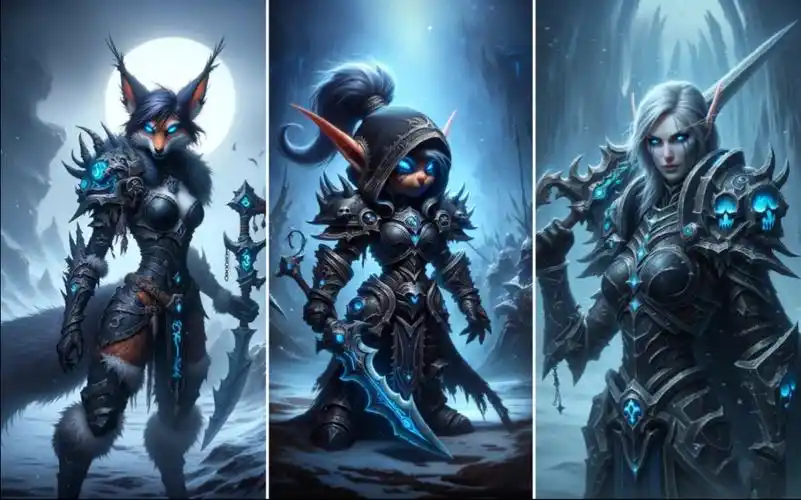 死亡骑士:魔兽世界各种族女性角色