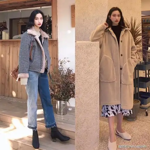 冬季日常穿搭,七分裤搭配短靴遮肉又显腿长,简单易学适合矮个子