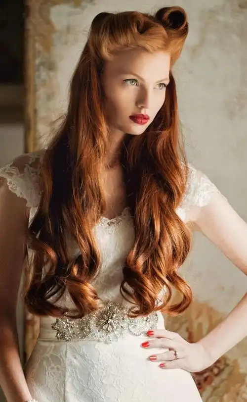 长发新娘发型造型欧式发型晒甜蜜婚纱婚嫁分享
