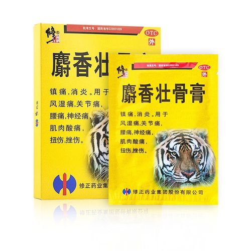 修正 麝香壮骨膏 10贴 1盒