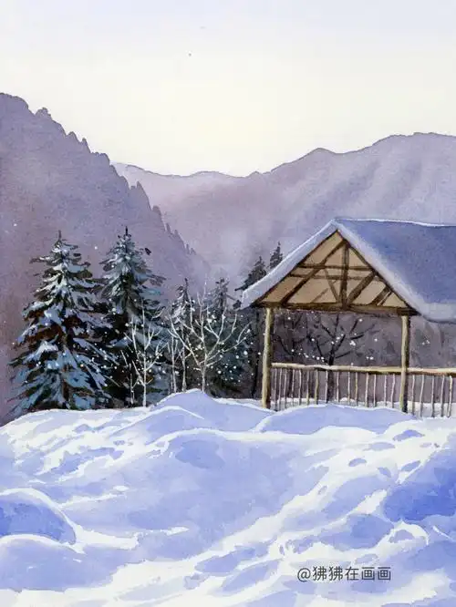 水彩画  #水彩画教程  #水彩风景  #水彩  #绘画  #绘画日常  #画