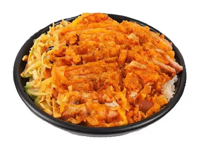 香辣脆皮鸡咖喱饭图片