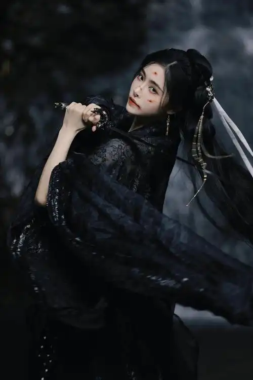 许佳琪黑衣古风写真,美女杀我,对我眼睛太友好了|许佳琪_新浪新闻