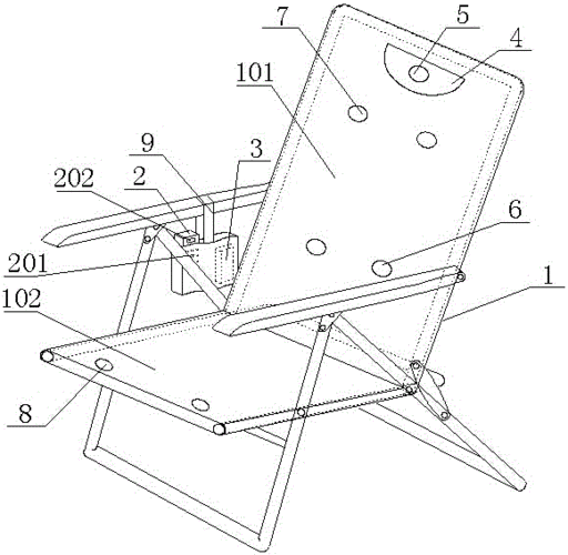 专利名称按摩折叠躺椅的制作方法
