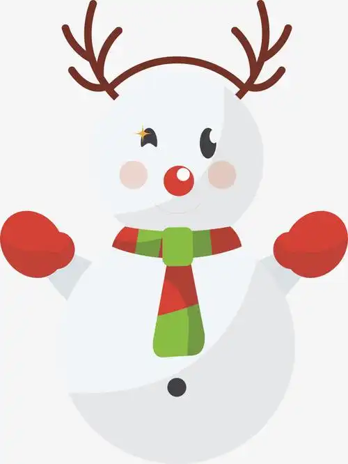 可爱雪人免抠素材免费下载_觅元素51yuansu.com