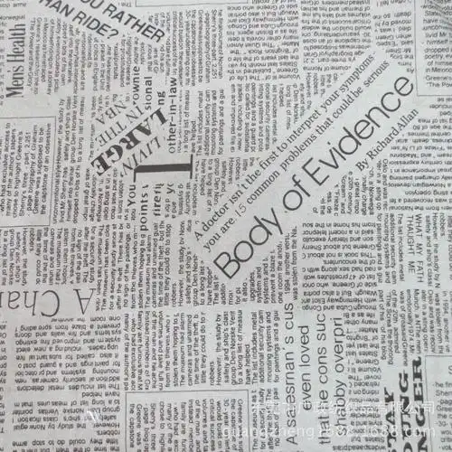 英文报纸棉麻布 窗帘,抱枕,桌布,收纳盒用布 现货