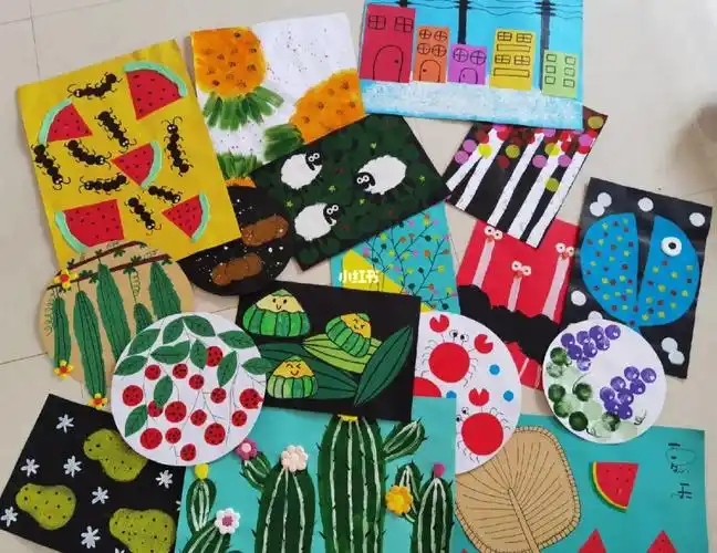 创意美术儿童画小班4岁启蒙画