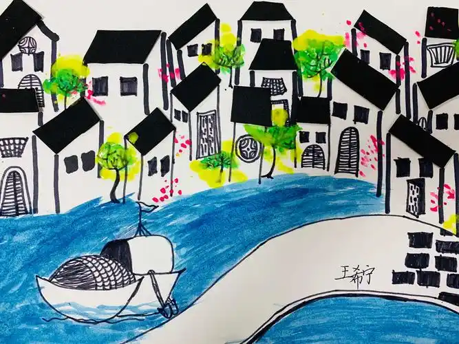 2020秋季儿童画创意班《江南》欣赏