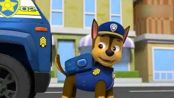 汪汪队立大功阿奇拍拍尾巴两只海狸跟他走