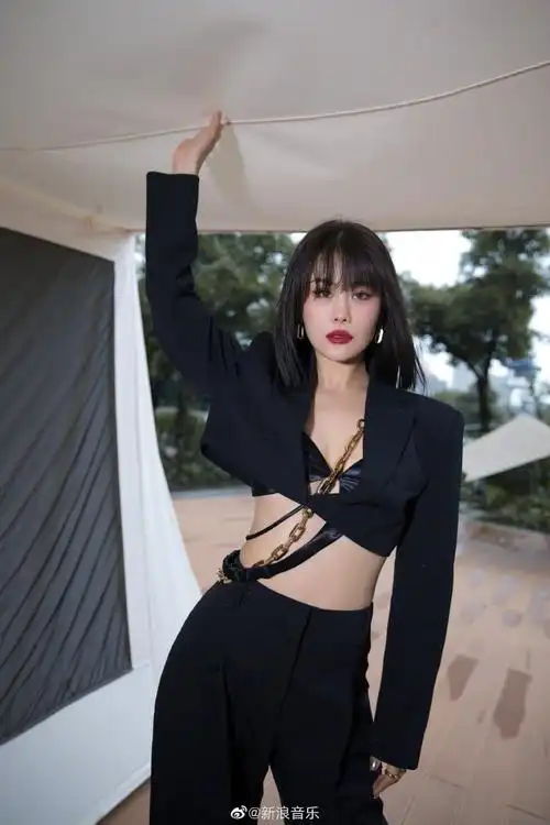 袁娅维最新写真大片曝光 露腰西装配高腰西裤性感干练