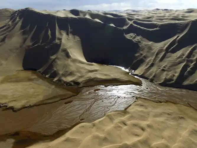 阿尔金山沙子泉水从哪来?通过航拍发现了背后的昆仑山