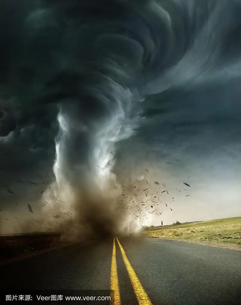 一场强大而具破坏性的龙卷风
