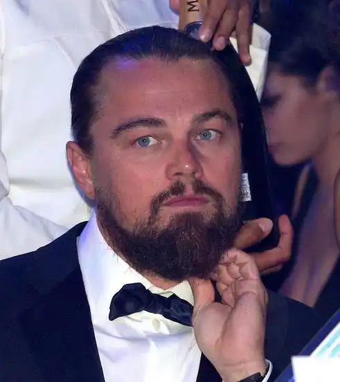 图网友评价李奥纳多发福图片小李子你不能再胖了