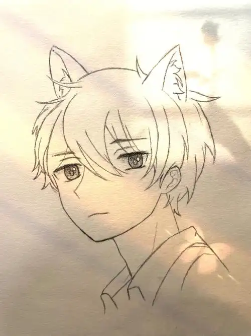 临摹  #男生头像临摹  #简笔画教程  #绘画过程  #手绘头像