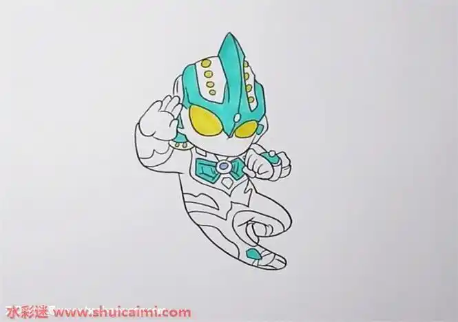 奥特曼儿童卡通简笔画银河奥特曼怎么画银河奥特曼简笔画简单又漂亮