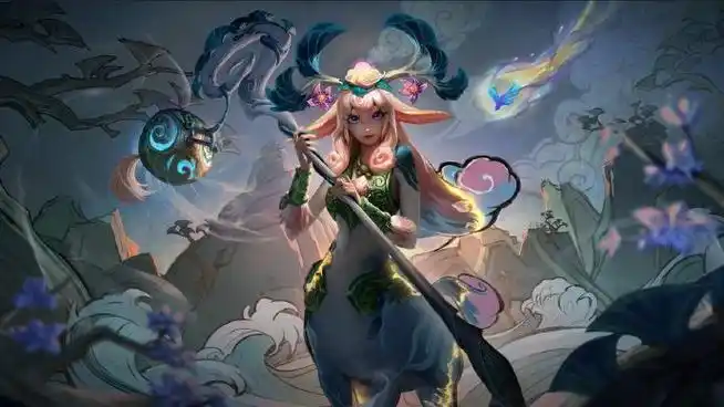 英雄联盟山海绘卷莉莉娅原画技能特效炫彩设计稿模型图标表情