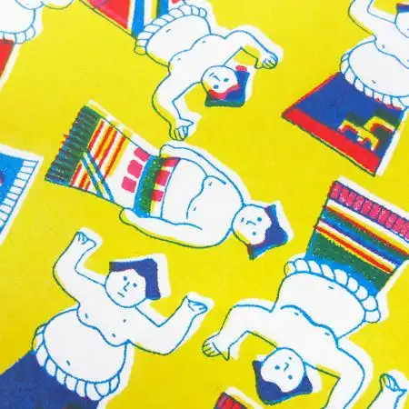 长大厅复古纸相扑