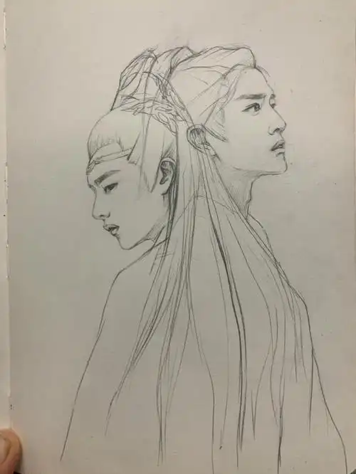 边刷剧边画,这次加了过程,越刷越美……看看能画几张美图#陈情令