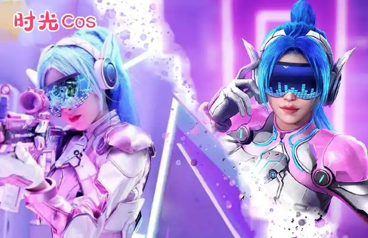 火箭少女头饰时光和平精英角色cos吃鸡梦幻火箭少女耳机头饰发饰可