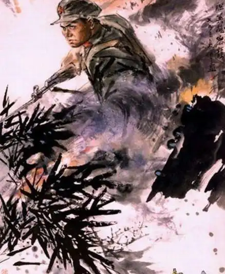 中国对越自卫反击战的油画(缅怀与我同龄的那代军人)