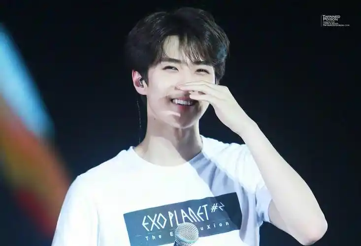 高清美图壁纸背景图/exo吴世勋 宝宝笑起来真是太动人了