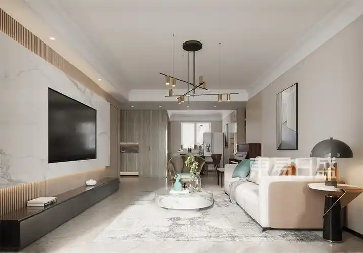 双利城央府126㎡现代风格装修效果图