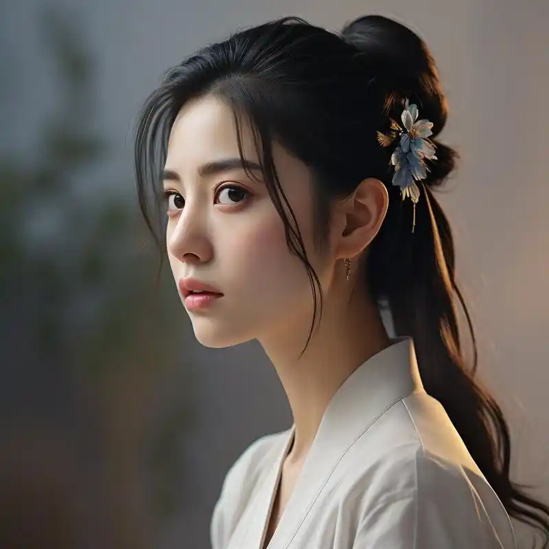 📸 绝美真人女生侧脸头像 💕 每个女孩都有自己独特的美,这些真人