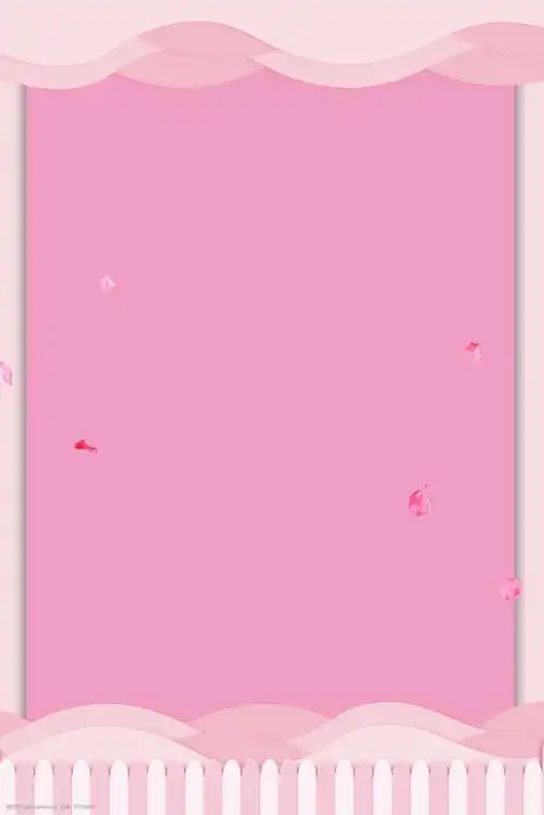 边框粉红色简约海报banner背景图片-图行天下图库