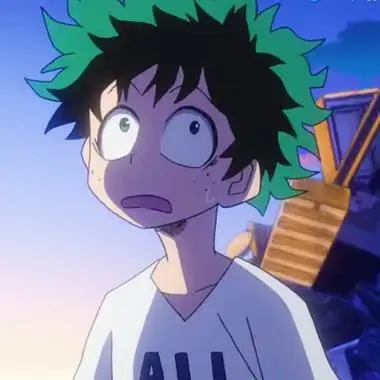 高清搞怪的绿谷出久头像可爱图片