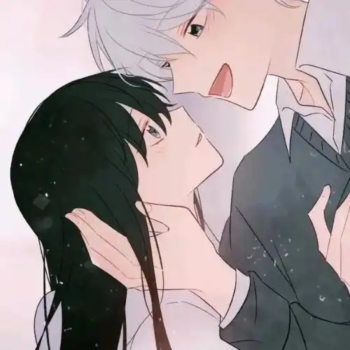 超可爱的动漫情侣头像一左一右,爱你会去包容你的一切