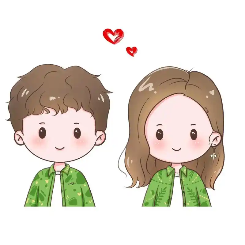 情侣头像/可爱卡通简笔画/男生女生版.#卡通头像 - 抖音