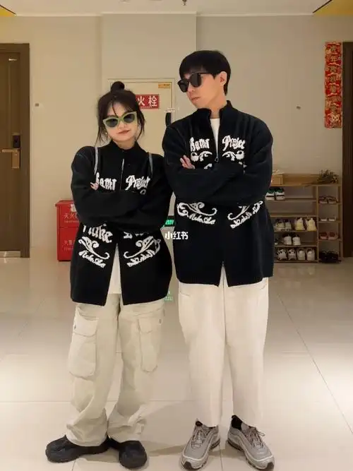 秋冬毛衣  #帅气穿搭  #酷酷女孩  #170男生穿搭  #150cm女生穿搭