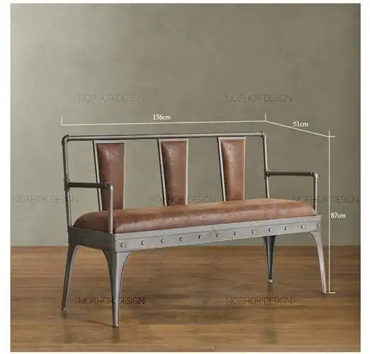 工业风loft铁艺餐椅复古个性水管椅子扶手靠背椅酒吧咖啡厅沙发椅