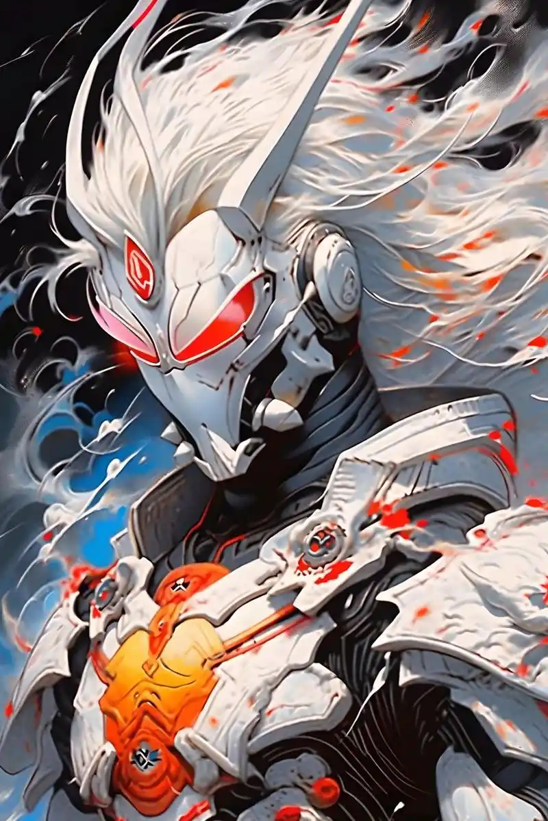 骑士点染画#中国绘画##图片##壁纸##机甲##二次元##骑士