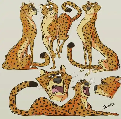 【绘画参考】插画师 nunzio cafagna 笔下可爱的动物形象设计参考